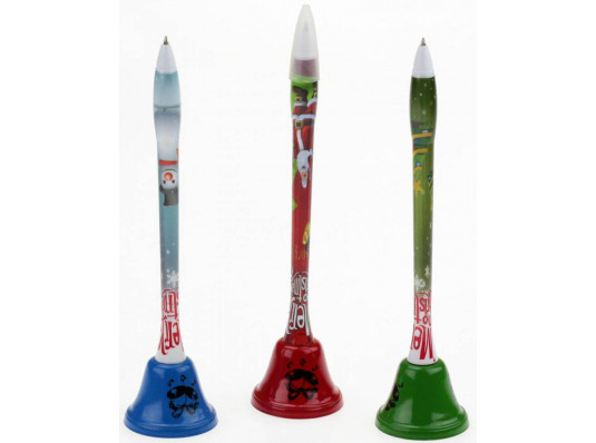 Колокольчик - ручка "новогодний", 3 вида купить в интернет магазине подарков ПраздникШоп