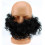 Борода с усами черная купить в интернет магазине подарков ПраздникШоп