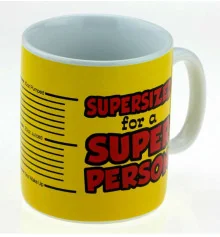 Кружка - гігант "Super person" купить в интернет магазине подарков ПраздникШоп