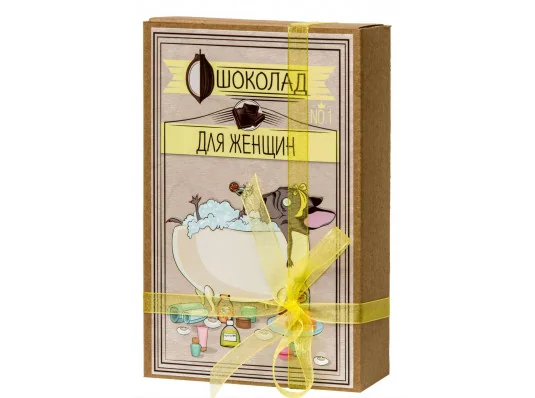 Шоколадний набір (мопс) "Для жінок" купить в интернет магазине подарков ПраздникШоп