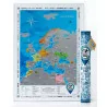 Скретч-карта европы Discovery Map of Europe на английском языке