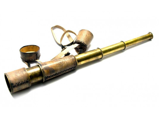Подзорная труба в кожаном футляре (48 см) купить в интернет магазине подарков ПраздникШоп