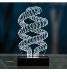 3D светильник "Спираль" купить в интернет магазине подарков ПраздникШоп