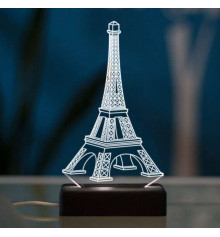 3D светильник "Париж" купить в интернет магазине подарков ПраздникШоп