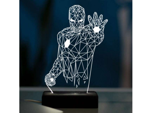 3D светильник "Железный человек" купить в интернет магазине подарков ПраздникШоп