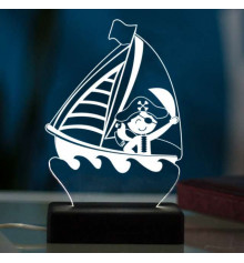 3D светильник "Пират" купить в интернет магазине подарков ПраздникШоп