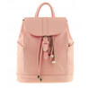 Кожаный женский рюкзак олсен розовый