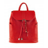 Шкіряний жіночий рюкзак олсен червоний