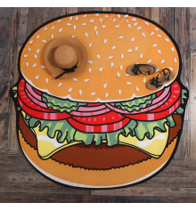 Пляжный коврик "Гамбургер" купить в интернет магазине подарков ПраздникШоп