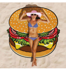 Пляжный коврик "Гамбургер" купить в интернет магазине подарков ПраздникШоп