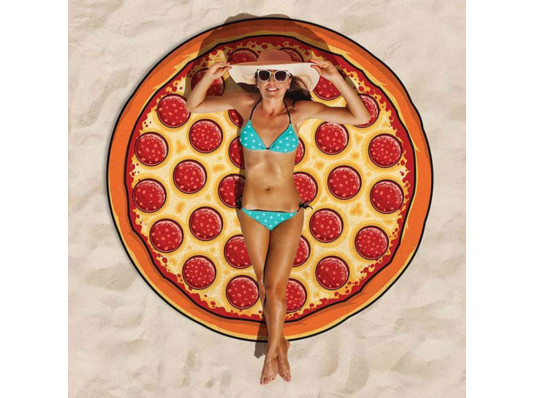 Пляжный коврик "Пицца" купить в интернет магазине подарков ПраздникШоп