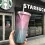 Стакан с крышкой и трубочкой "Starbucks", 4 цвета купить в интернет магазине подарков ПраздникШоп