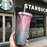 Стакан с крышкой и трубочкой "Starbucks", 4 цвета