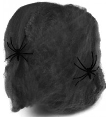 Черная паутина с двумя пауками купить в интернет магазине подарков ПраздникШоп