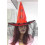 Шляпа ведьмы с вуалью (красная) купить в интернет магазине подарков ПраздникШоп