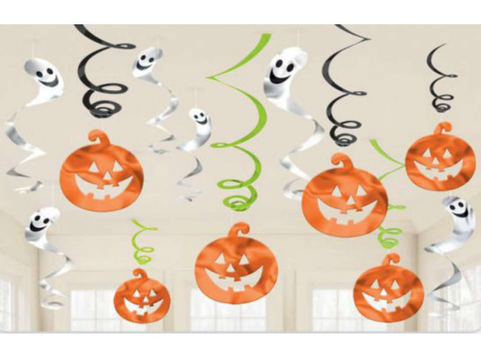Спираль "Halloween Тыква"  купить в интернет магазине подарков ПраздникШоп