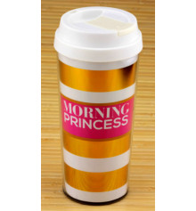 Термокружка "Morning Princess / Strong coffee" купить в интернет магазине подарков ПраздникШоп