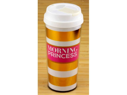 Термокружка "Morning Princess / Strong coffee" купить в интернет магазине подарков ПраздникШоп