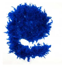 Боа из перьев, синее 60 г. купить в интернет магазине подарков ПраздникШоп