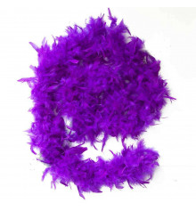 Боа из перьев, фиолетовое 60 г. купить в интернет магазине подарков ПраздникШоп
