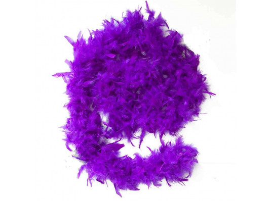 Боа из перьев, фиолетовое 60 г. купить в интернет магазине подарков ПраздникШоп