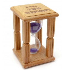 Часы песочные в бамбуковой подставке "Time is Money" купить в интернет магазине подарков ПраздникШоп