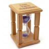 Часы песочные в бамбуковой подставке "Time is Money"
