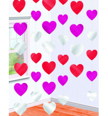 Гирлянда "Сердца", вертикальная купить в интернет магазине подарков ПраздникШоп