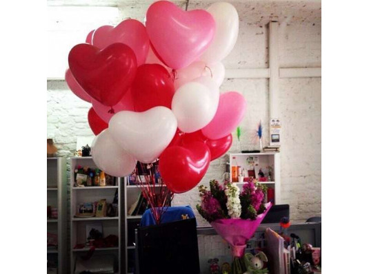 Кулька з гелієм "Серце" 25 см. купить в интернет магазине подарков ПраздникШоп