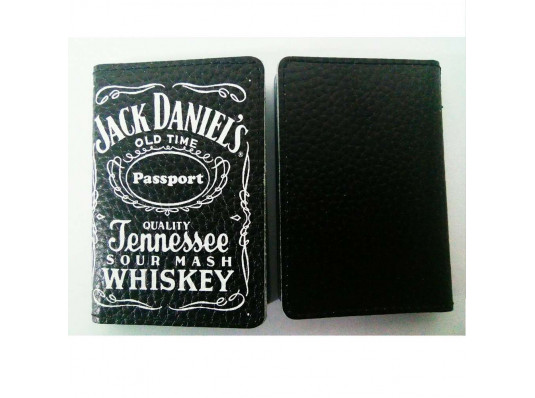 Шкіряна обкладинка для автодокументів, ID-карти "Jack Daniel's" купить в интернет магазине подарков ПраздникШоп