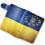 Кожаная кредитница на кнопке "Флаг Украины", 20 карт купить в интернет магазине подарков ПраздникШоп