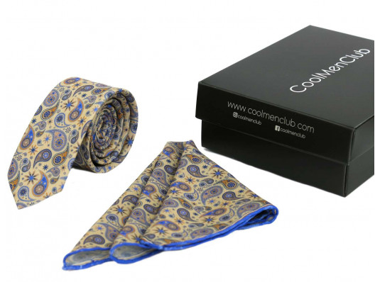 Подарунковий набір для чоловіків: краватка з хусткою, №1 купить в интернет магазине подарков ПраздникШоп