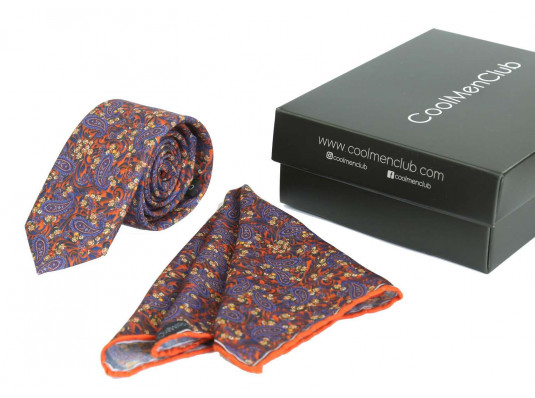 Подарочный набор для мужчин: галстук с платком, №2 купить в интернет магазине подарков ПраздникШоп