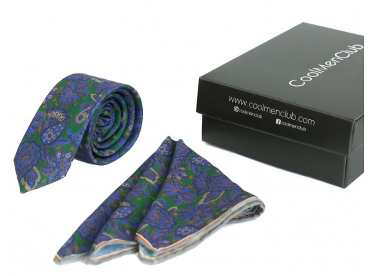 Подарунковий набір для чоловіків: краватка з хусткою, №5 купить в интернет магазине подарков ПраздникШоп