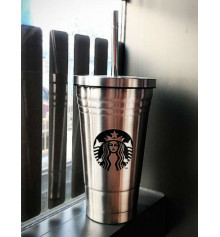 Стакан с крышкой и трубочкой "Starbucks" купить в интернет магазине подарков ПраздникШоп