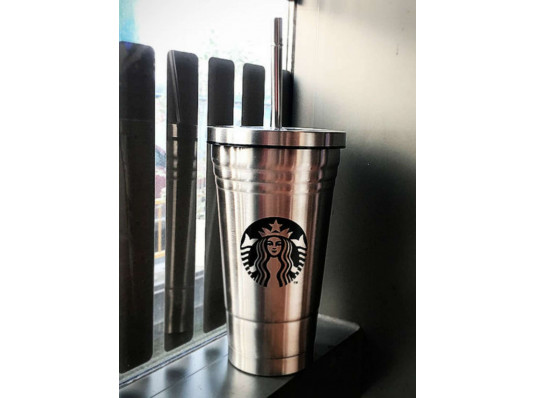 Стакан з кришкою і трубочкою "Starbucks" купить в интернет магазине подарков ПраздникШоп