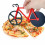 Нож для пиццы "Велосипед" купить в интернет магазине подарков ПраздникШоп