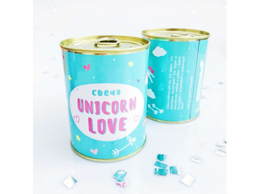 Свеча «Unicorn love» купить в интернет магазине подарков ПраздникШоп