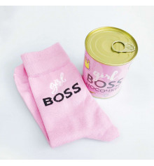 Консерва-носок «Girl boss» купить в интернет магазине подарков ПраздникШоп