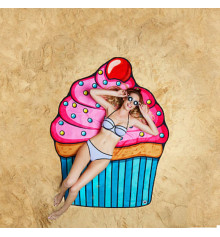 Пляжный коврик "Кекс" купить в интернет магазине подарков ПраздникШоп
