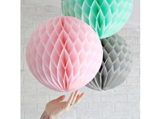 Бумажный шар для декора SUMMER JOY, подвесной, розовый, 30х50 см, Kaemingk