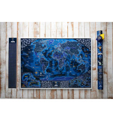 Морская скретч-карта мира "My Map Discovery edition" купить в интернет магазине подарков ПраздникШоп
