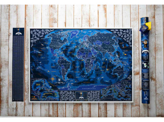 Морская скретч-карта мира "My Map Discovery edition" купить в интернет магазине подарков ПраздникШоп