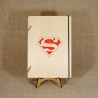 Блокнот с деревянной обложкой "Superman"