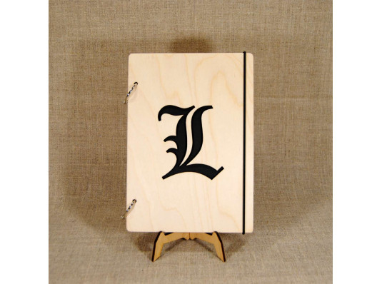 Блокнот з дерев'яною обкладинкою "Ієрогліф" купить в интернет магазине подарков ПраздникШоп