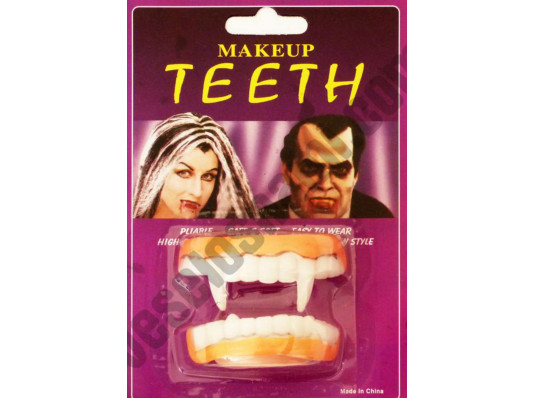 Зубы Вампира резиновые двойные купить в интернет магазине подарков ПраздникШоп