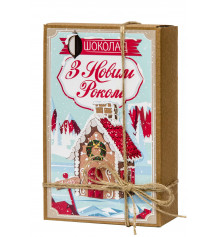 Шоколадный крафт набор "З Новим роком" купить в интернет магазине подарков ПраздникШоп