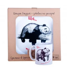 Набор чашка и тарелка «Ща только возьму разгон» купить в интернет магазине подарков ПраздникШоп