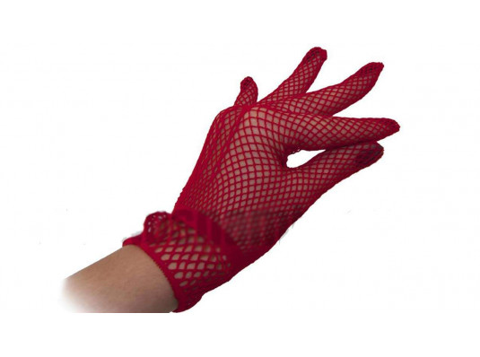 Перчатки сеточка красные купить в интернет магазине подарков ПраздникШоп