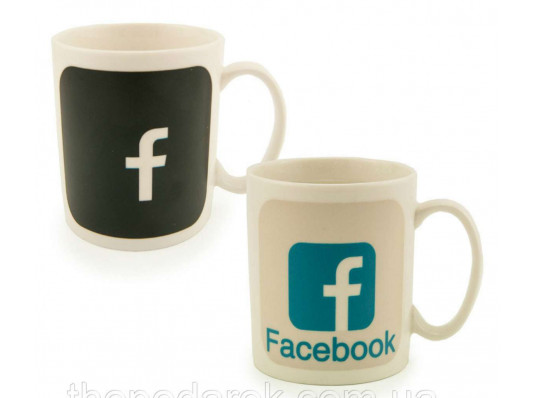 Чашка - хамелеон "Facebook" купить в интернет магазине подарков ПраздникШоп